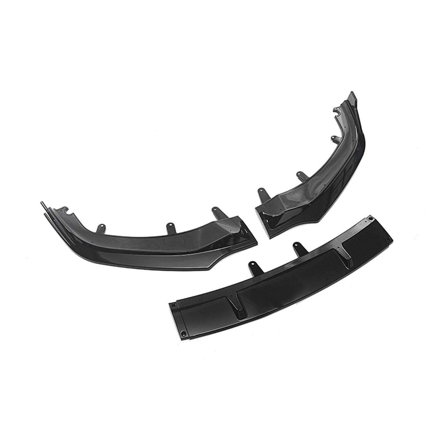 Gloss Black Front Bumper Splitters Lip for BMW 8 Series G14 G15 G16 2018 19-21