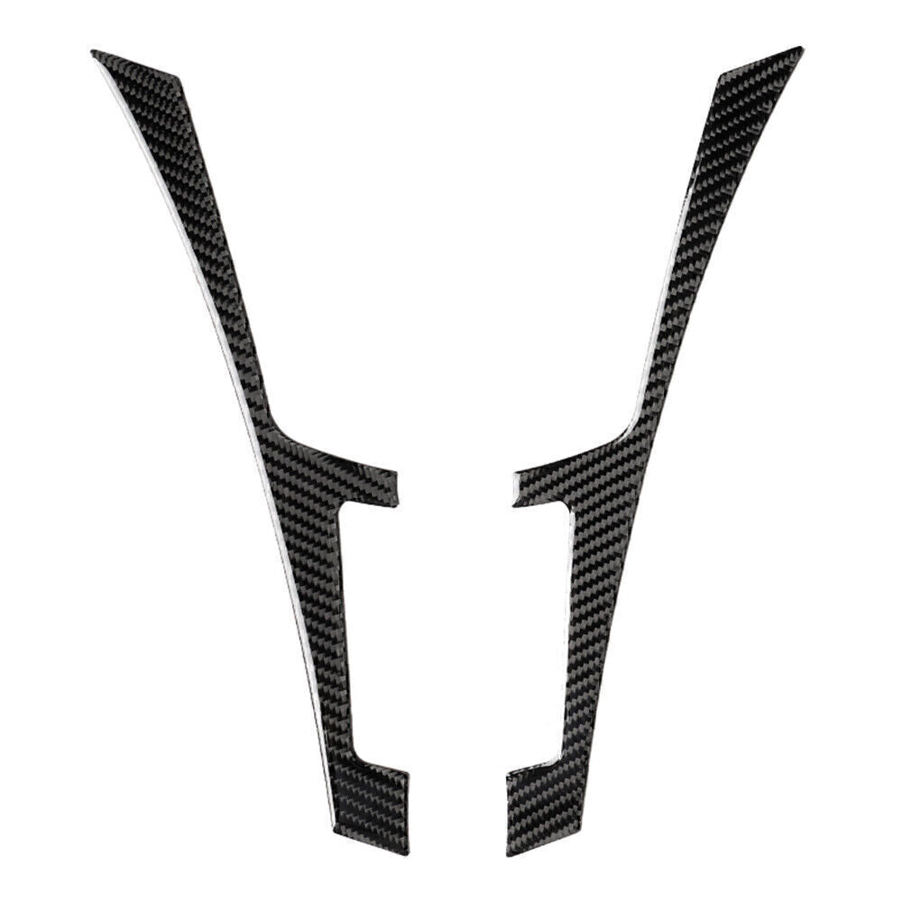 2 Pcs Carbon Fiber Console Panel Cover Trim for Infiniti Q50 Q60 2013-2019 2018