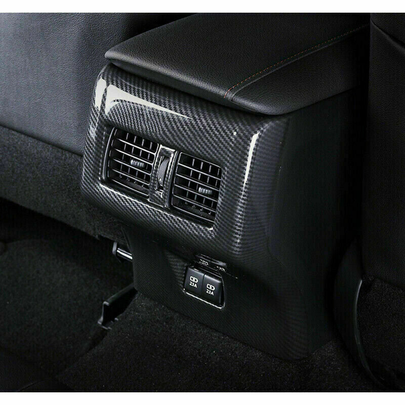 for Toyota for Camry 2018-2023 Carbon Fiber Interior Rear Air Outlet Vent Cover Trim