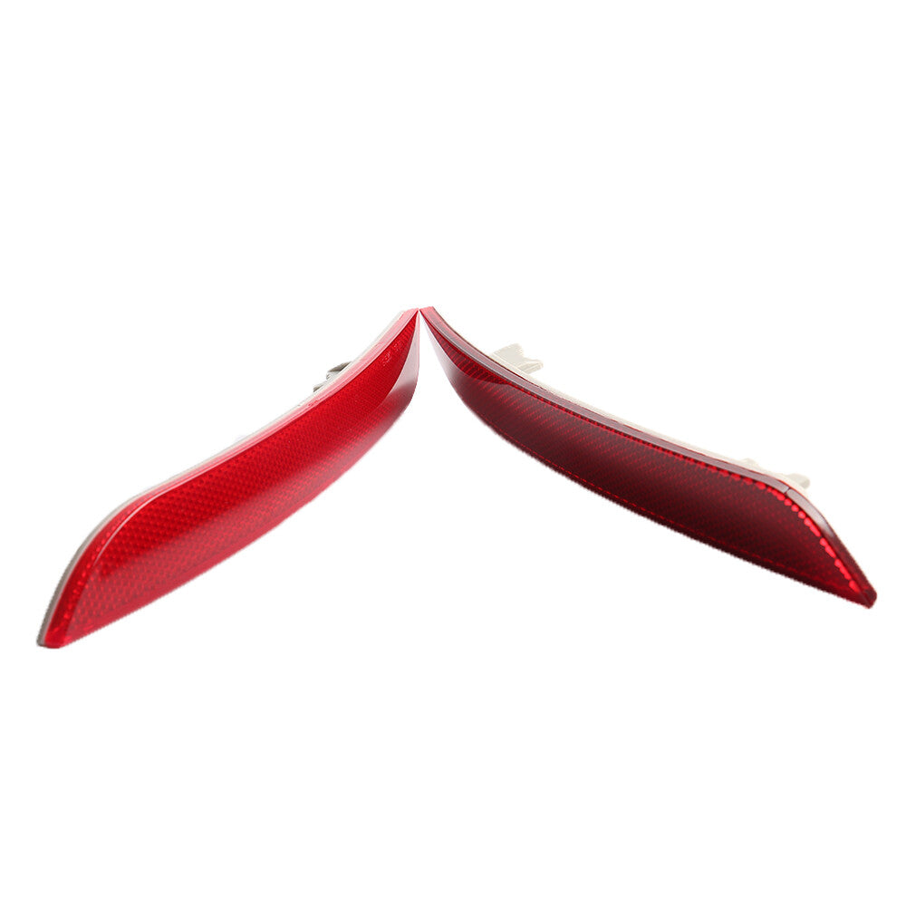 Set of 2 Rear Bumper Reflector Red Left Right for BMW 5-Series 2009-2013 LH+RH