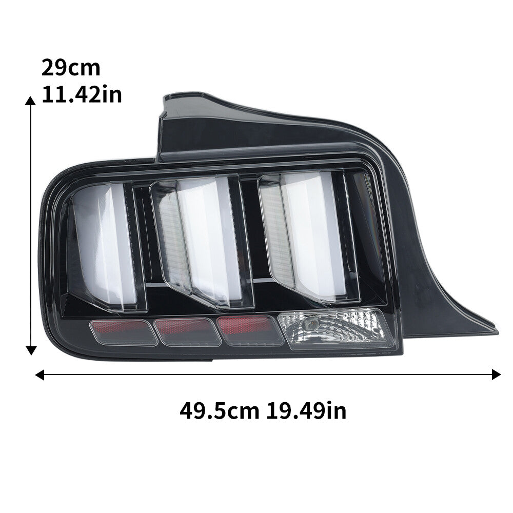 2× for Ford for Mustang 2005-2009 Tail Light Tail Lamp L+R 6R3Z13404AB