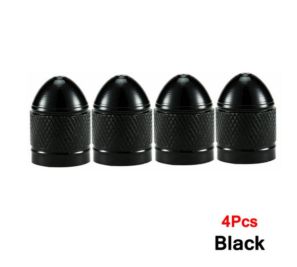 4-Piece Car Tire Valve Cover Stem Air Dust Cover Dice Neo Chrome for Chevrolet