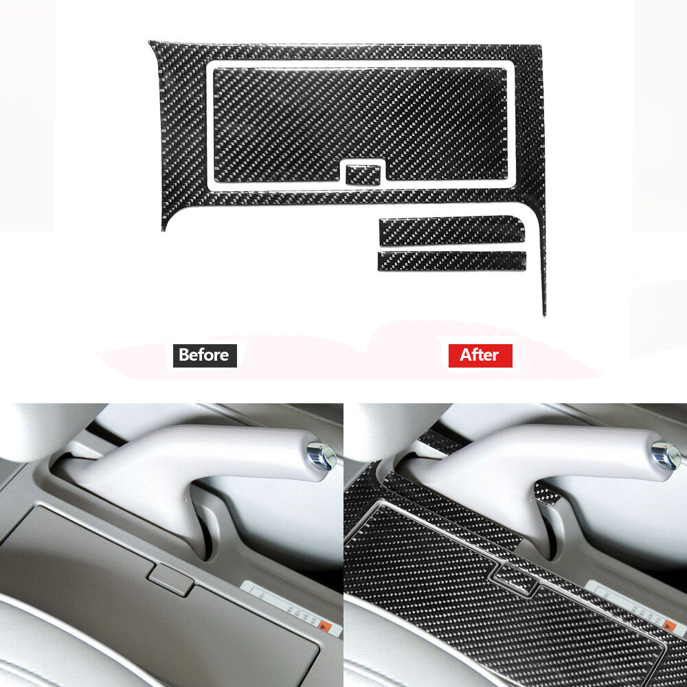 5Pcs Carbon Fiber Storage Box Panel Cover Trim for Suzuki Grand Vitara 2006-2013