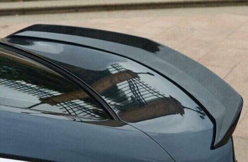 for Cadillac CT5 V 2020-2022 Carbon Fiber ABS Rear Trunk Spoiler Wing Flap Cover