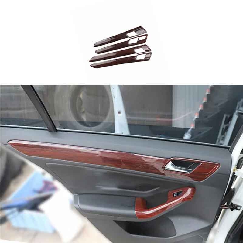 Armrest Strip Trim 2015-2018 for Volkswagen for Jetta MK6 Car Inner Door Wood Grain