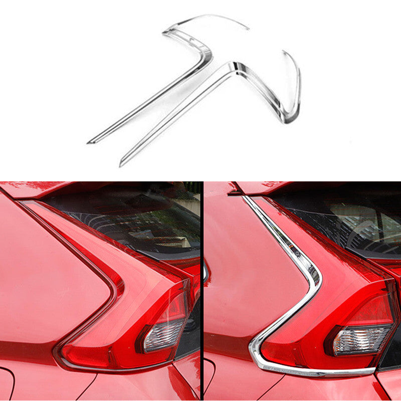 Chrome 2X rear taillight cover trim for Mitsubishi Eclipse Cross 2018-2022