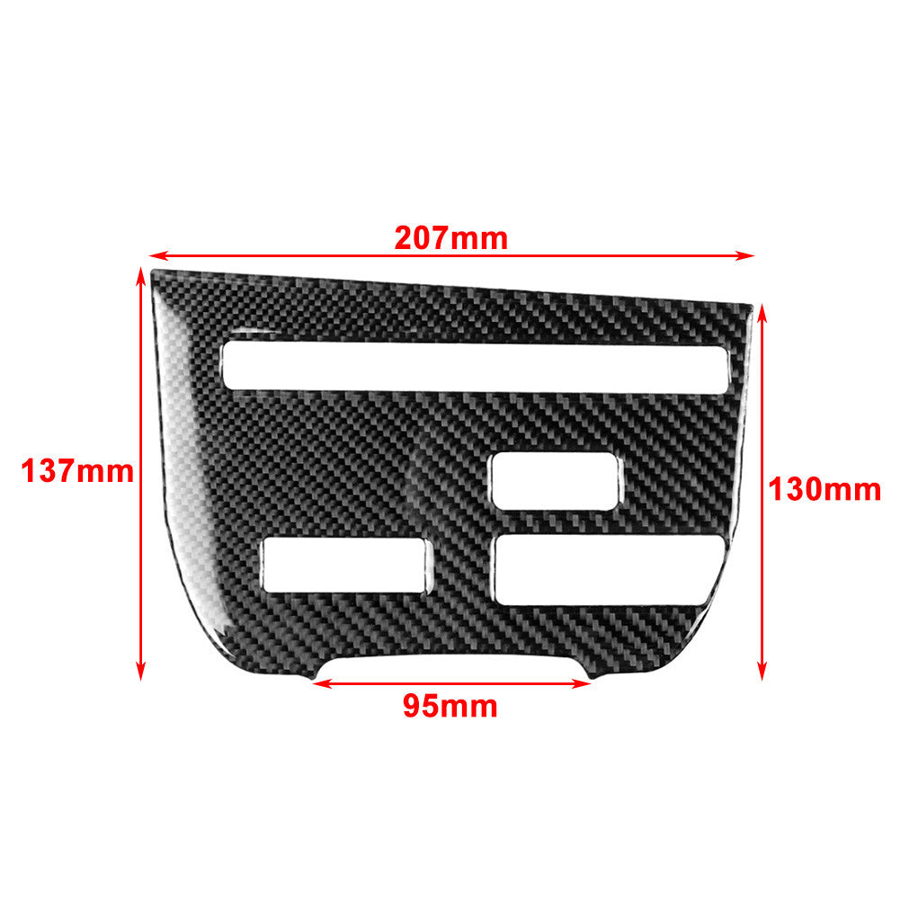 LHD Central Console CD Panel Cover Trim for Nissan GTR R35 2008-2016 Black Car