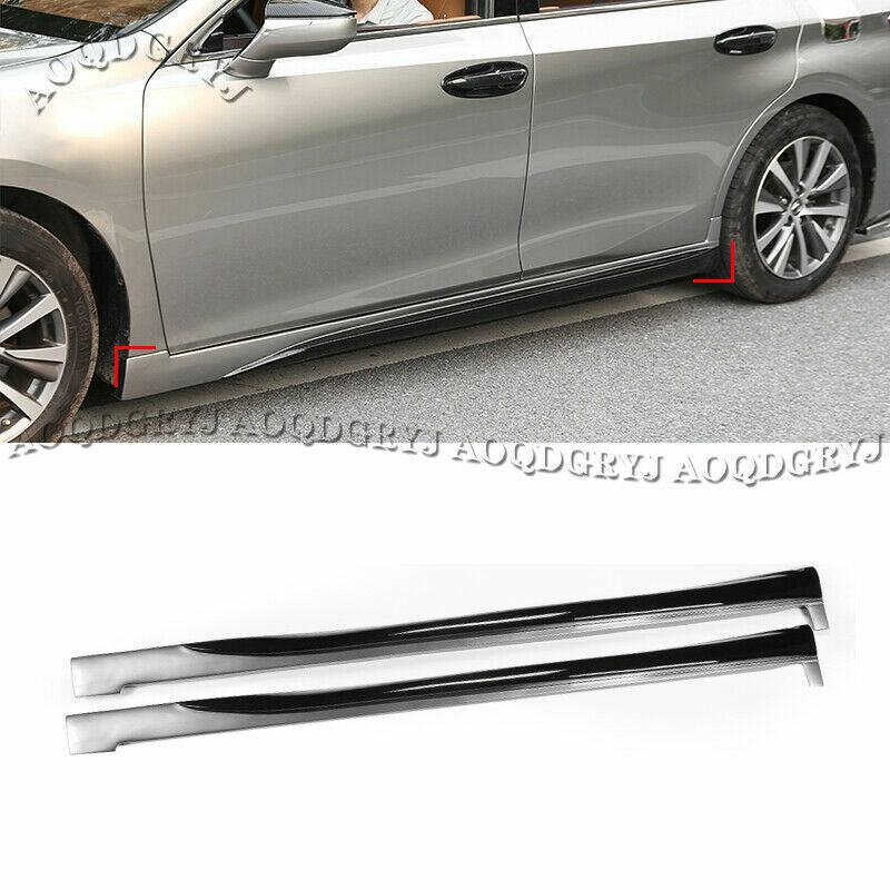 Unpainted Side Skirts Extensions spoiler Body Kit for Lexus ES250/300h/350 19-22