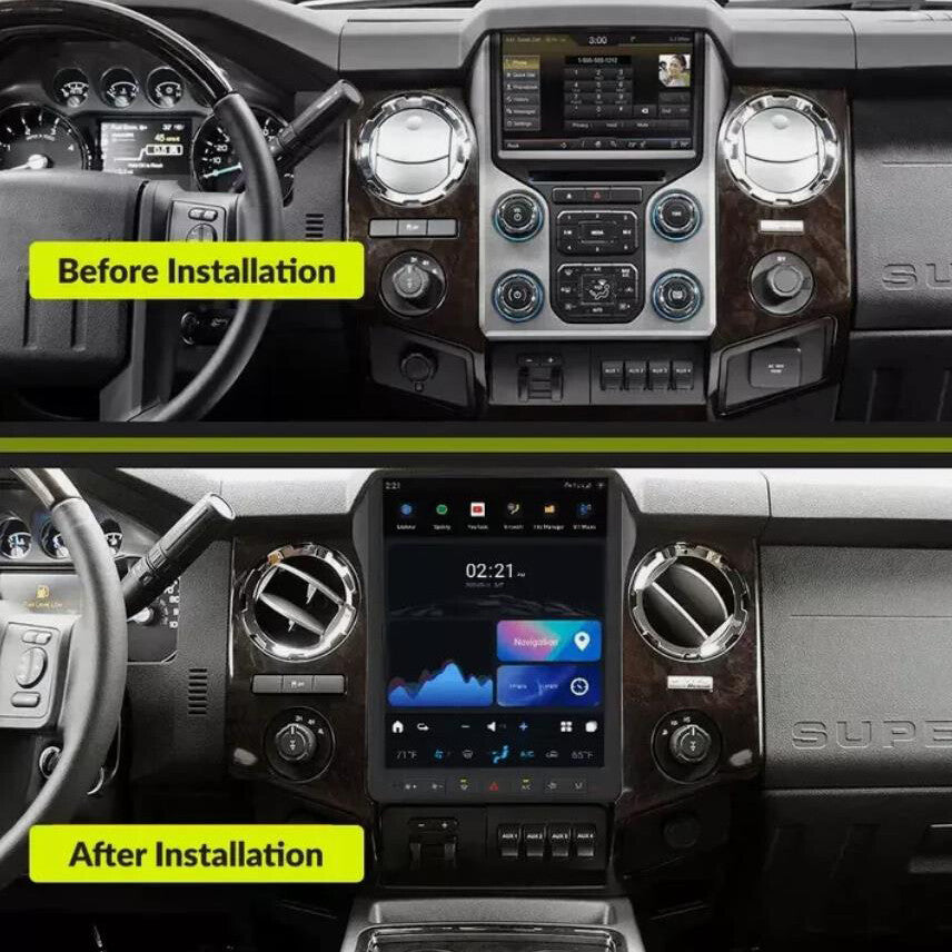 12.1 Car Radio for Ford F150 F250 2013-2016 for Tesla Style Screen GPS Navigation