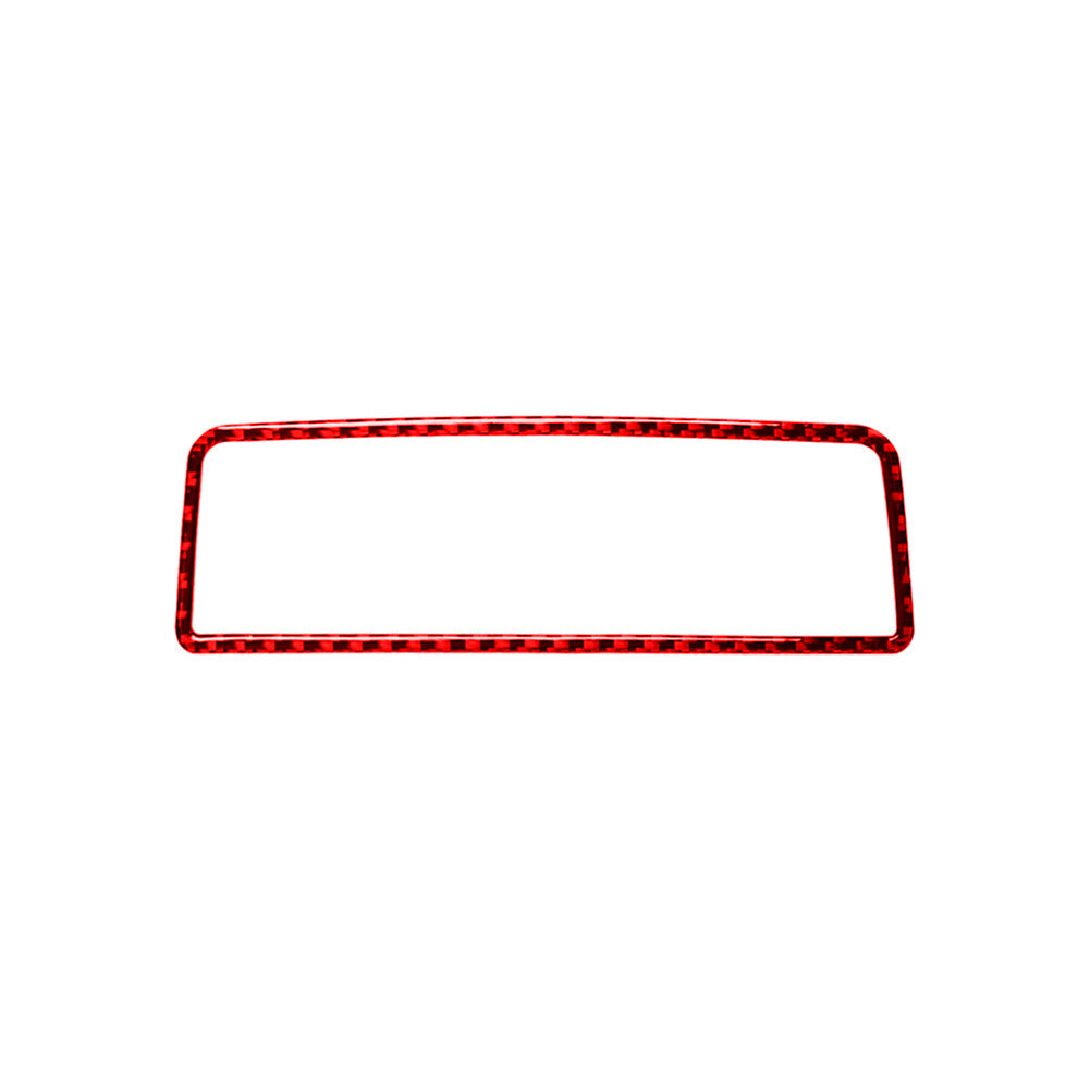 Red Carbon Fiber Interior Rear Air Vent Outlet Cover Trim for Audi Q7 2016-2019