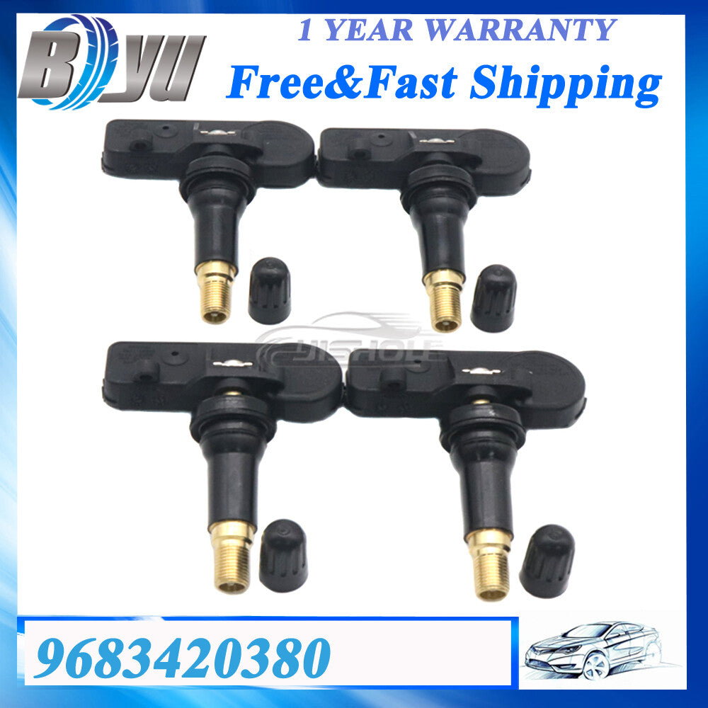 4X 9683420380 433MHz New TPMS Tire Pressure Sensors for Peugeot 308 for Citroen C4