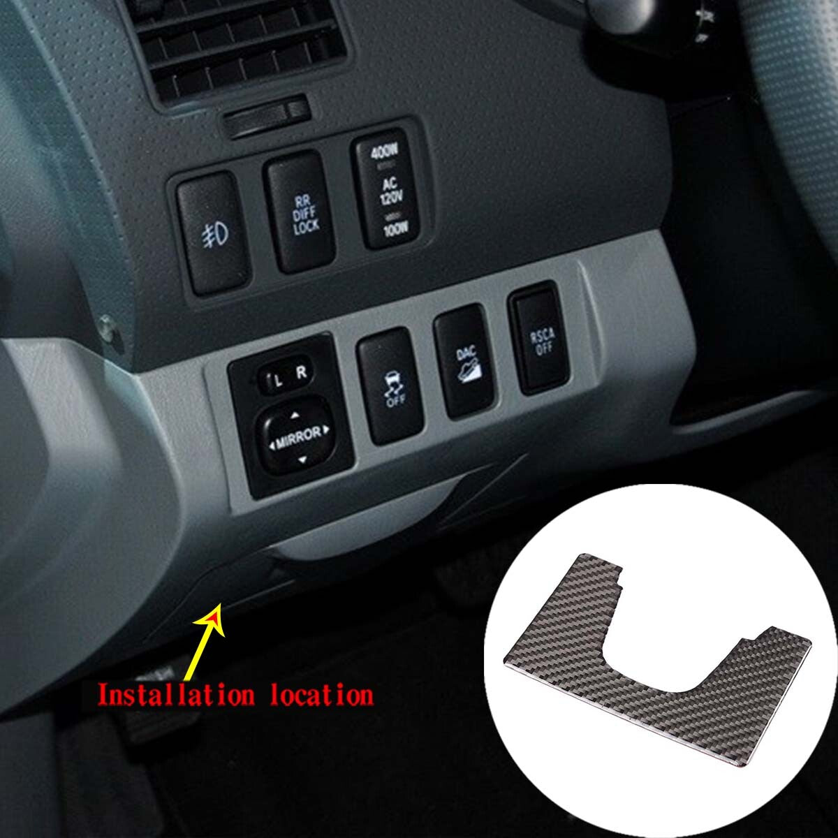 Carbon fiber rear window shutter trim frame for Toyota 86 / for Subaru BRZ 2022