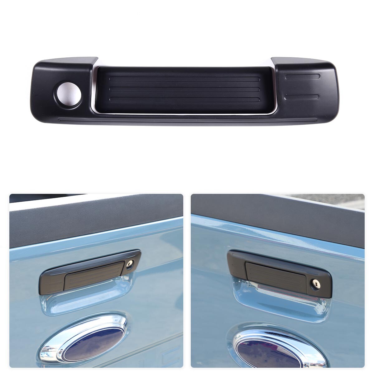 Black alloy rear window honeycomb trim panel for Toyota FJ Cruiser 07-21