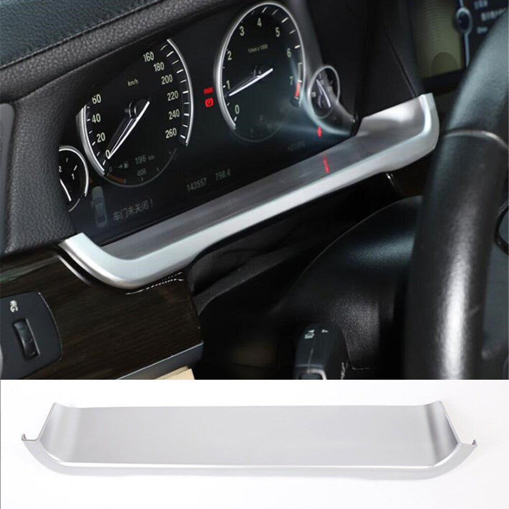 Fit for BMW 7 Series F01 2009-14 Interior Dashboard Lower Panel Cover ABS Silver