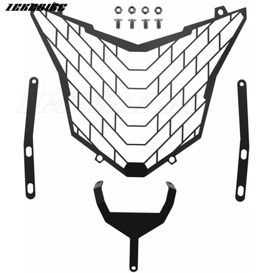 Headlight cover and grille protective film suitable for Honda CB500X, CB650F, and CBR650F (2016-2018).