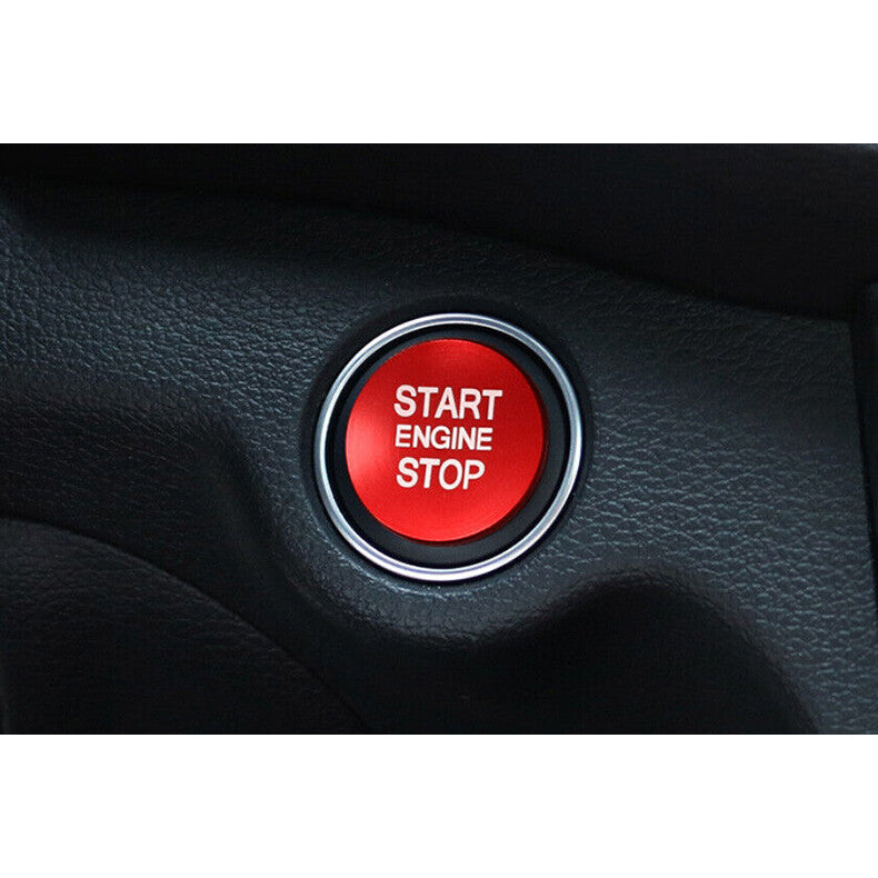 Aluminum Red Start Stop Button Ignition Switch Cover Trim for Kia K5 2021-2023