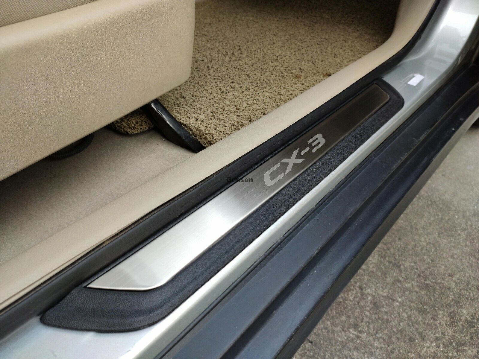 for Mazda CX-3 2016-2021 Door Sill Scuff Plate Guard Mouldings Protector Trim 4X