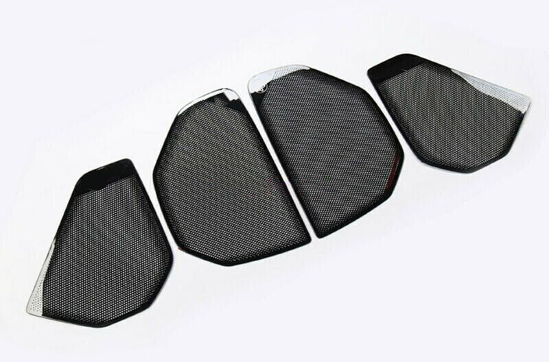 for Ford Explorer 2020-2023 Black Titanium Inner Door Speaker Frame Cover Trims