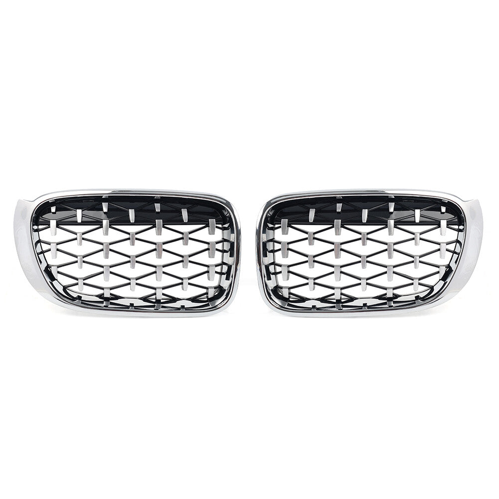 1 Pair Front Bumper Kidney Grille for BMW X3 F25 X4 F26 2014-2017