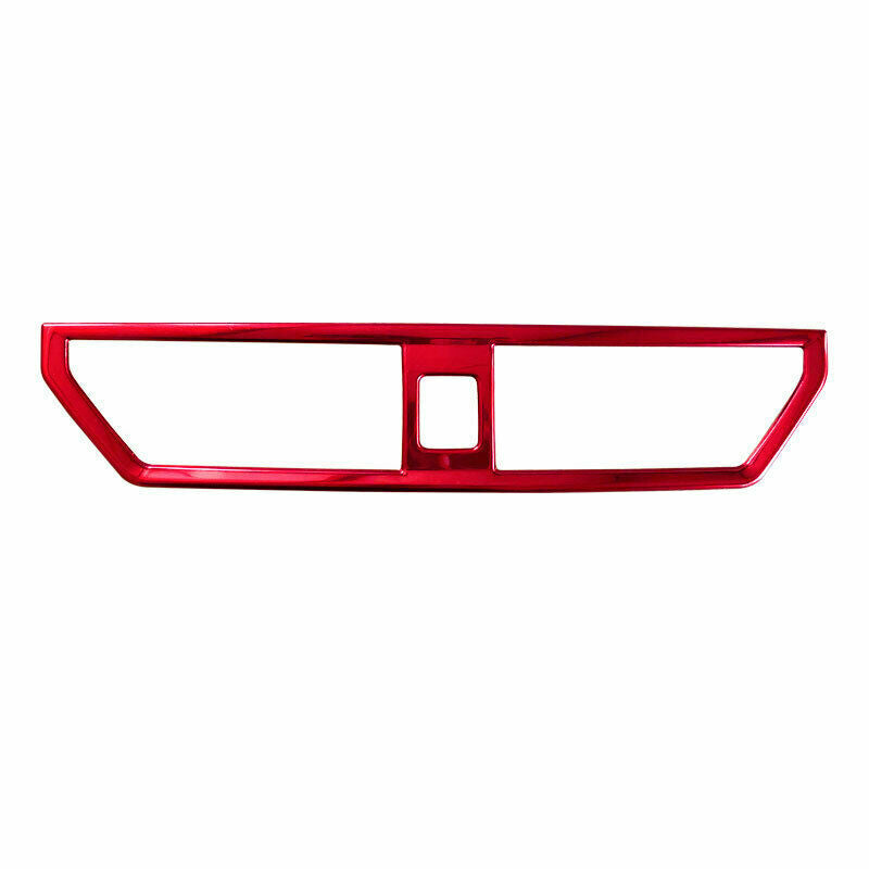 Red Steel Central Console Outlet Vent Trim for Volkswagen for Jetta Mk7 2019-2021