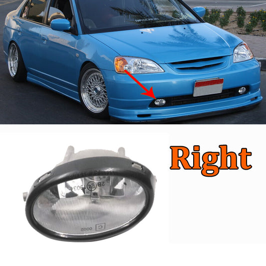 Fog Lamp Right Front Bumper Lamp for HONDA for CIVIC 2001-2003 ES5 ES7 ES8