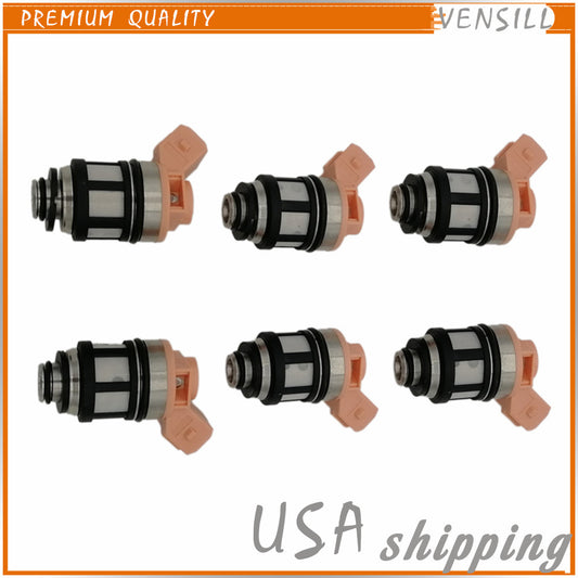 16600-88G10 6X Fuel Injectors for Nissan Pathfinder Quest D21 Pickup 3.0L JS20-1