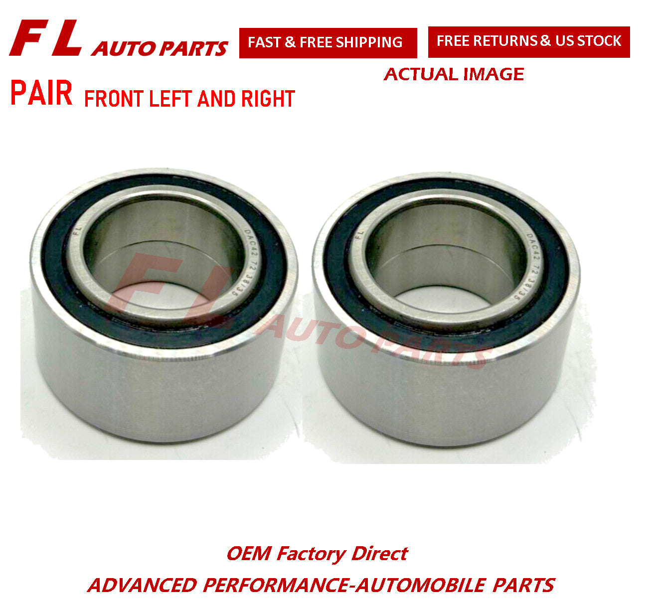 for Subaru Forester Impreza Legacy Front Wheel Hub Bearing 28316-AE000 2 Side