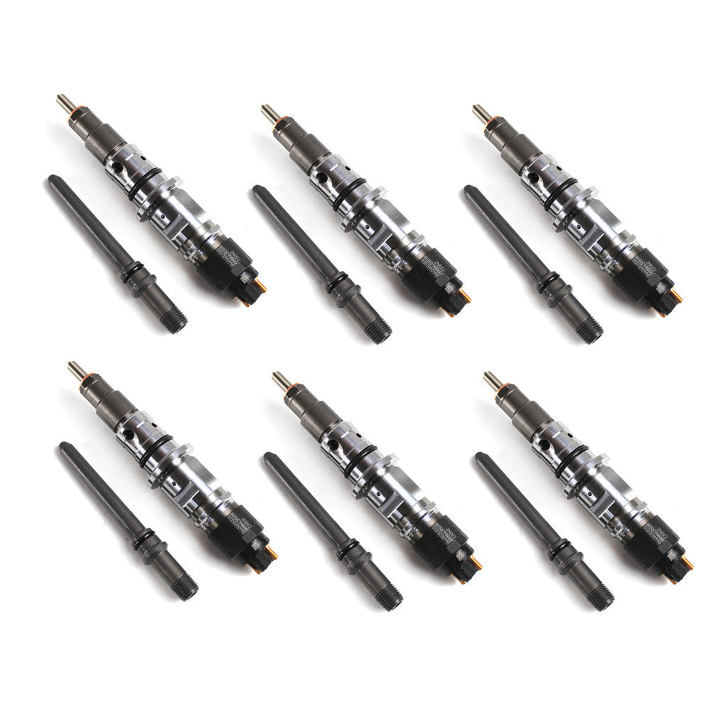 Fuel Injectors 6pcs Tube w/0986435518 for Dodge for Ram 2500 3500 2007-12 6.7L