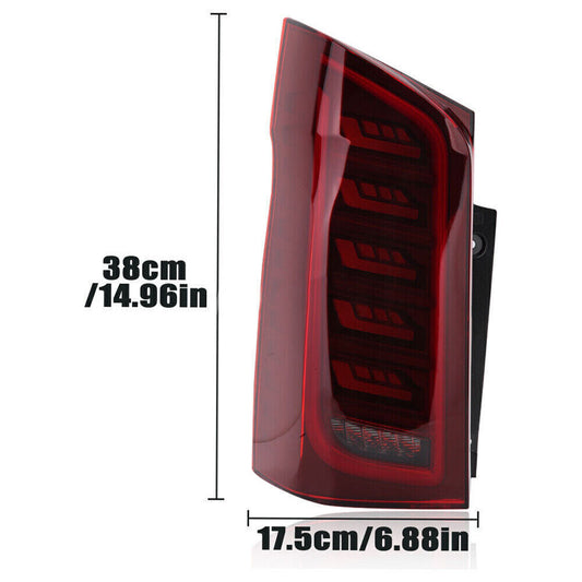 Suitable for Mercedes-Benz Vito W447 2015 - 22 pairs of LED dynamic taillights and brake lights.