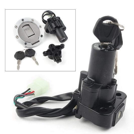 Ignition Switch Gas Cap for Seat Lock Key Set Fit for Yamaha YZF1000R/600R XJR600/400
