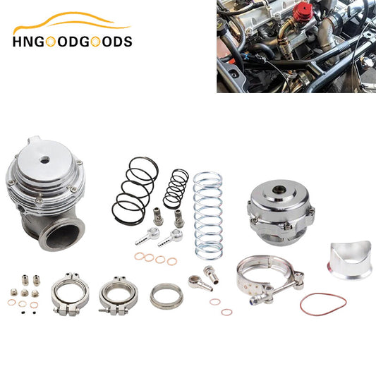 44 mm external exhaust valve, external turbine with V-band flange and 50 mm blow-off valve (BOV)