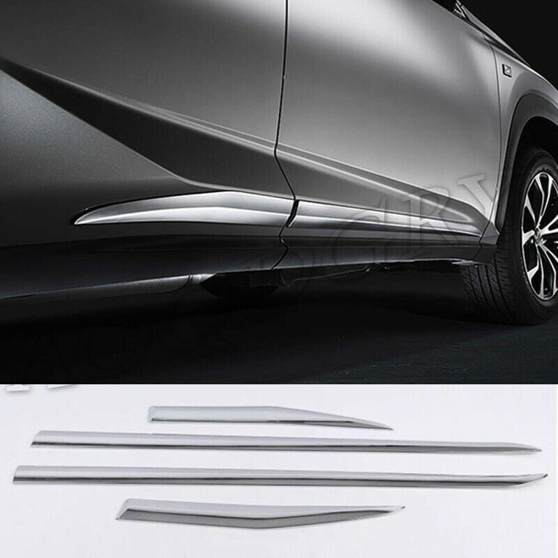 for Lexus NX200t NX300h 2015-2021 Chrome Door Body Side Molding Strip Cover Trim