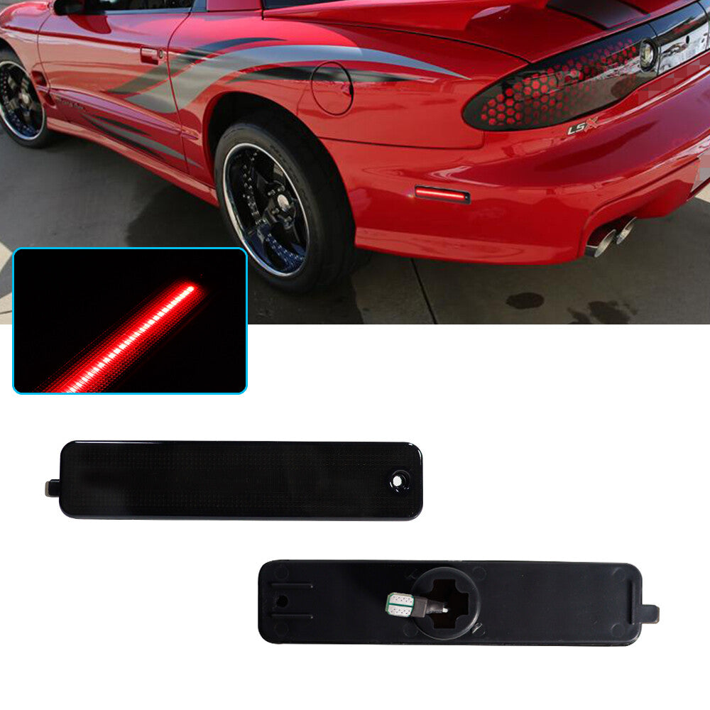 Suitable for 93-02 for Pontiac Firebird Trans AM Smoked LED Bumper Red LED Side Marker Lights