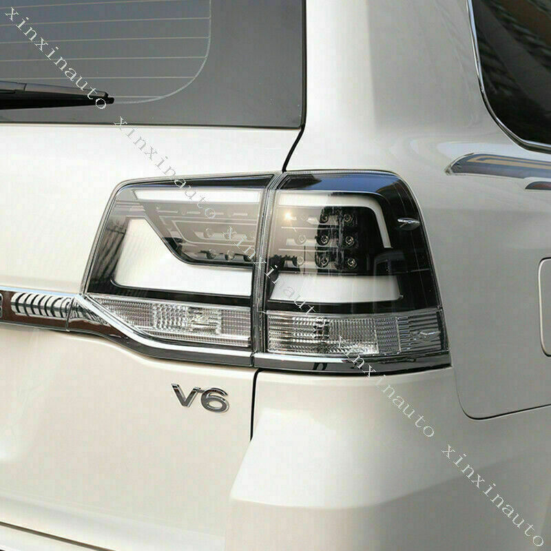 for Land Cruiser 2016-2021 Tail lights LED Black Lens Rear Replac Assembly Light