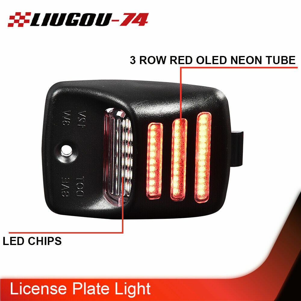 [Exclusive Red OLED Tube] LED License Plate Light Suitable for 2005-15 Tacoma/Tundra