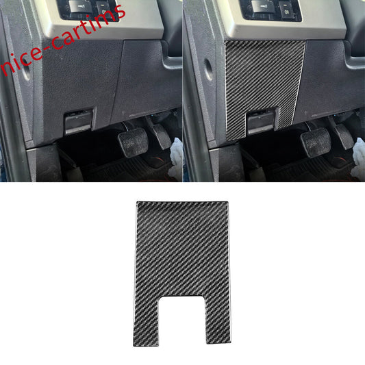 Carbon Fiber Interior Hand Brake Panel Cover for Ford F150 2009-2014 Accessories