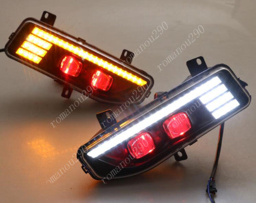 2P for Nissan Rogue Sport 2020-2021 LED DRL Front Fog Lights/ Turning Lights Kit