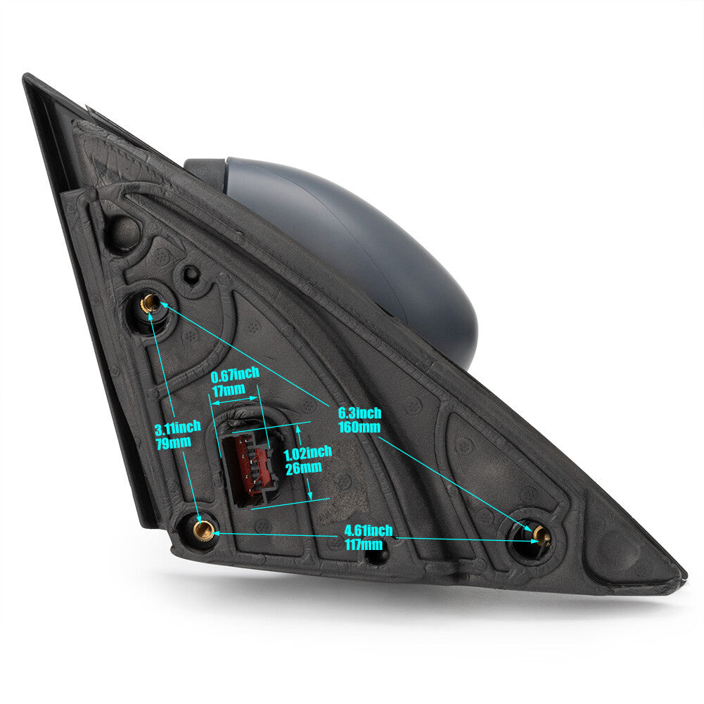 Driver LH side mirror primer blind spot with turn signal applicable to for Ford Escape 2020-23
