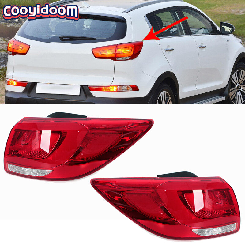 for Kia Sportage 2014-2017 LED Tail light Pair Rear Bumper Fog Light brake