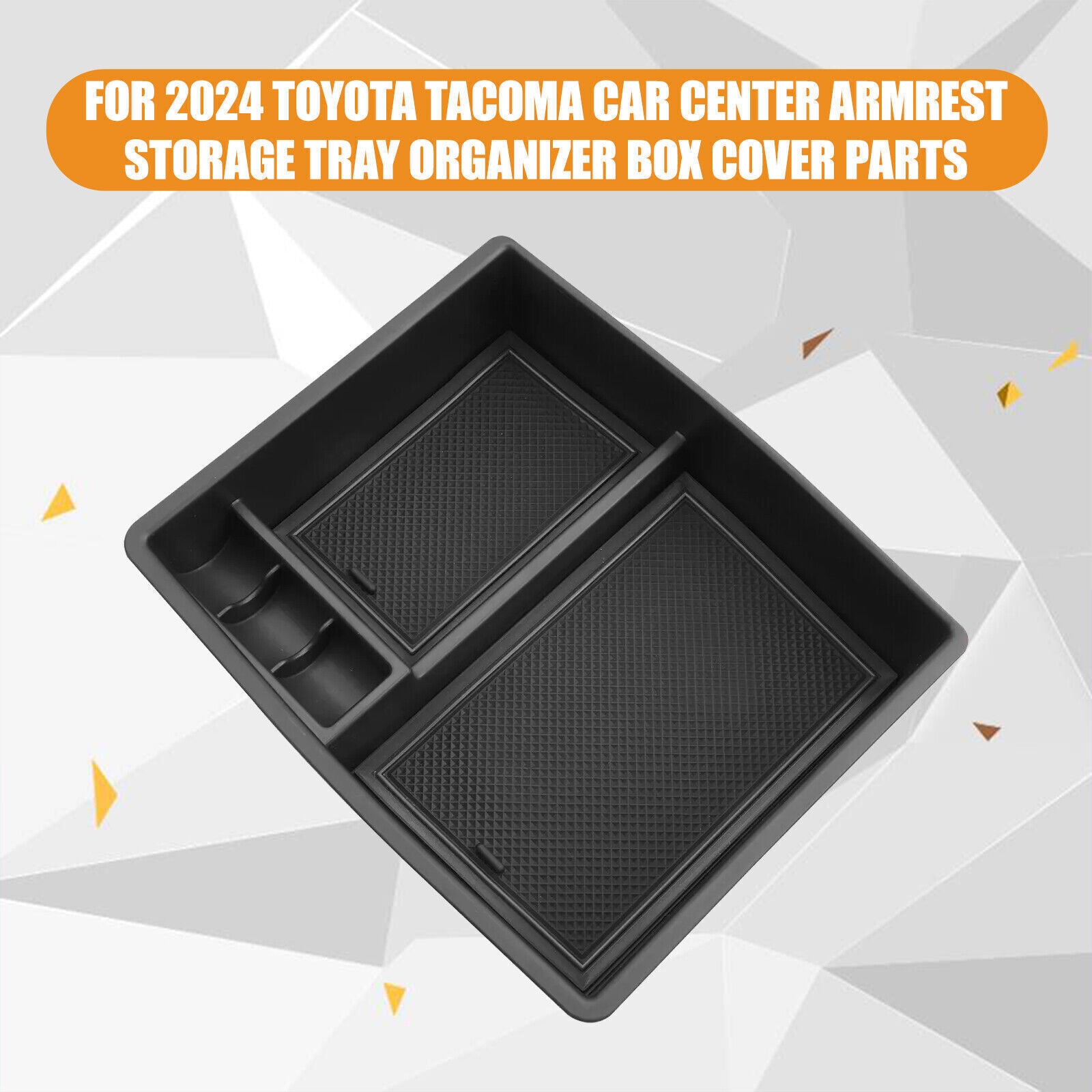 for Toyota Tacoma 2024 Cab Center Console Armrest Storage Tray Organizer Box