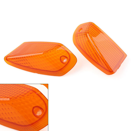 2x Rear Turn Signal Indicator Light Lens for KAWASAKI ZZR400 600 1990-1992 Amber