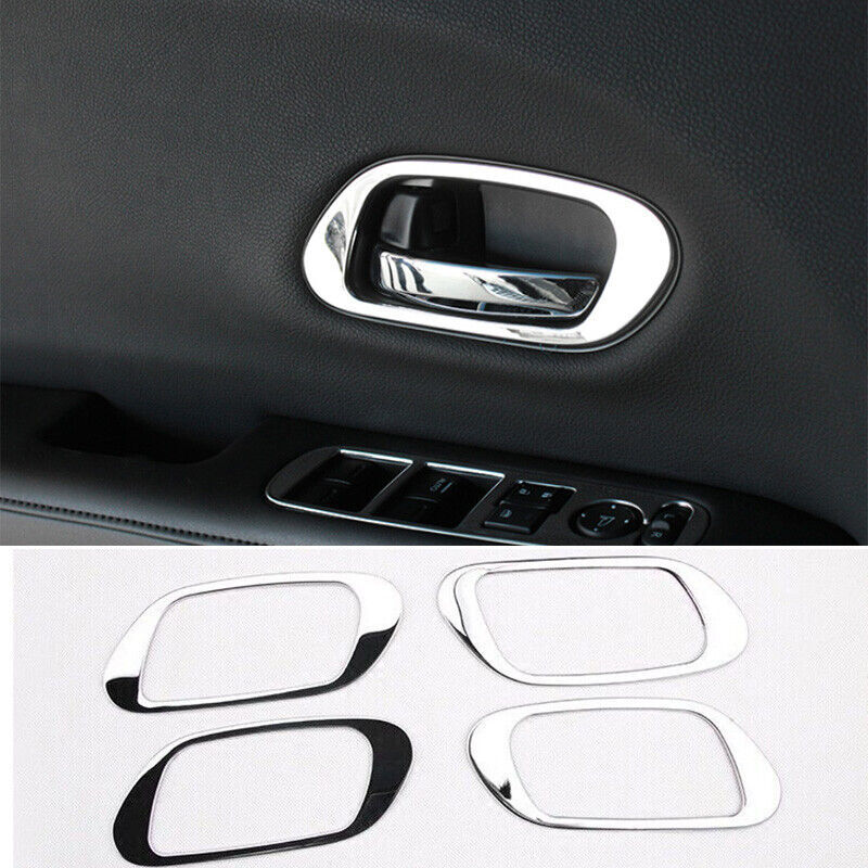 4pcs Cover Trim Auto Interior Door Handle Steel Chrome for Honda HR-V 2016-2022