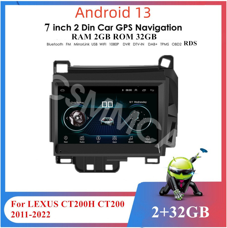 Fit for Lexus CT200H CT200 Car Stereo Radio Player GPS BT Touch Screen 2011-2022