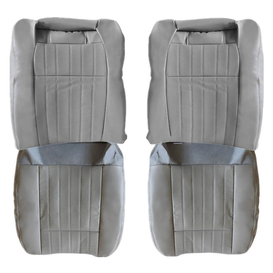 New 4pcs/Set for Seat Covers Perforated Leather Gray for Chevy Impala SS 1994-1996
