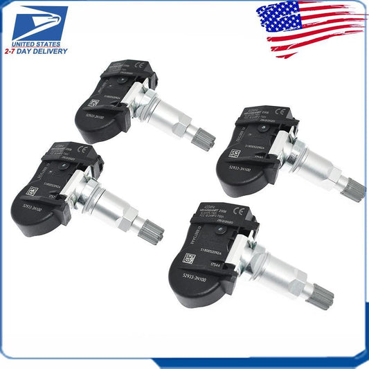 4X Tire Pressure Sensors 433MHz for Hyundai Accent Santa Fe for KIA Rio #52933-3N100