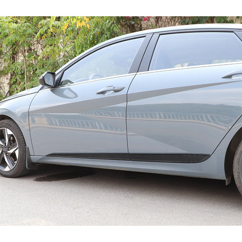 4x for Hyundai for Elantra 2021-23 Carbon Fiber ABS Side Door Body Guard Cover Trim
