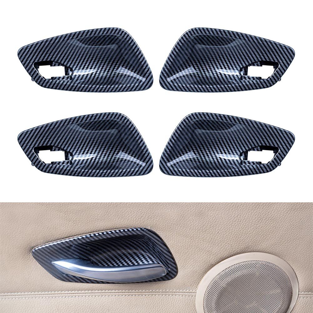 Inner Door Handle Bowl Cover for BMW 3 Series E90 2005-2012 Carbon Fiber