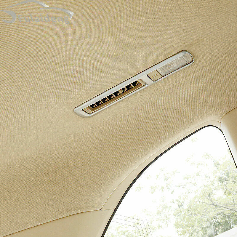 Silver Inner Roof Rear Reading Light Cover Trim for Toyota Highlander 2014-2019