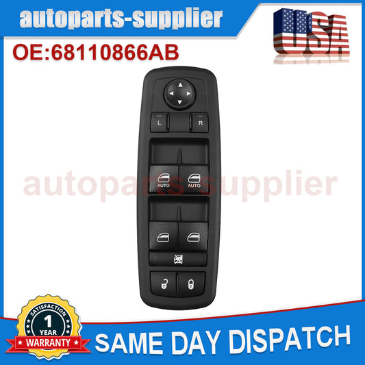 for Chrysler for Dodge for Ram 1500 2500 3500 4500, main window switch 681866AA (Front)