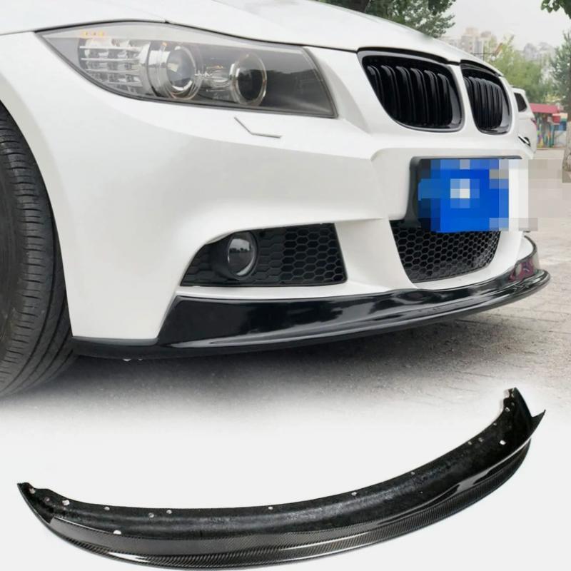 Front Bumper Lip Chin Spoiler Carbon Fiber for BMW 3 Series E90 325i M-Tech 09UP